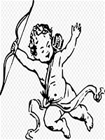 Drawing: a little angel with a bow